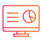 Computer screen with a graph on it.