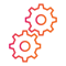 Two gears on top of each other